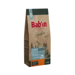 غذای خشک بدون غلات بچه گربه Chaton طعم مرغ برند Babin بابین 1.5 کیلویی