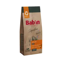 غذای خشک سگ بالغ mini adult طعم مرغ برند Babin بابین 2 کیلویی