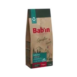 غذای خشک گربه بالغ عقیم شده canard طعم اردک برند Babin بابین 1.5 کیلویی