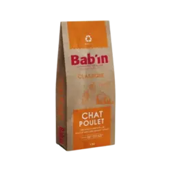 غذای خشک گربه بالغ مدل کلاسیک طعم مرغ برند Babin بابین 3 کیلویی