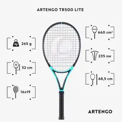 راکت تنیس بزرگسال ARTENGO -گرم 265 - TR500 LITE