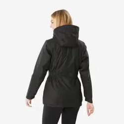 کاپشن ضد آب زنانه مخصوص طبیعتگردی / کاپشن زمستانی - مشکی - SH500 -10°C