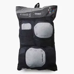 ست محافظ بزرگسال OXELO مدل FIT500 - آبی تیره - 3X2