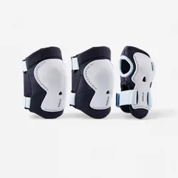 ست محافظت 3x2 برای اسکیت برد/اسکیت/اسکوتر کودک OXELO مدل PLAY - آبی