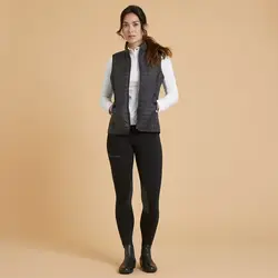 جلیقه سوارکاری زنانه FOUGANZA - مشکی - مدل 100