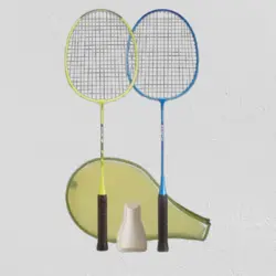 ست راکت بدمینتون بزرگسال - زرد / آبی - مدل Fun BR130 AD