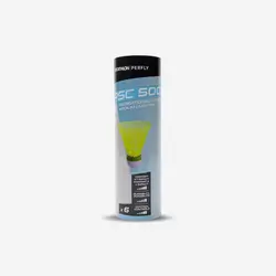 توپ بدمینتون پلاستیکی - سایز متوسط - بسته ۶ عددی - زرد - مدل PSC 500
