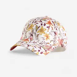 کلاه تنیس - 56 سانتی‌متر - طرح گل به رنگ بژ - TC 500
