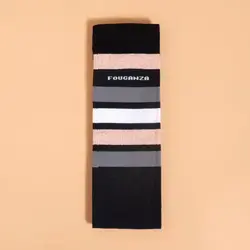جوراب سوارکاری بزرگسال FOUGANZA - مشکی  - مدل 100
