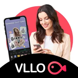 اکانت وِلو  VLLO ویرایش ویدیو و متحرک کردن تصاویر