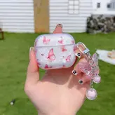 کاور ایرپاد پروانه صورتی همراه با آویز