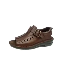 صندل چرم کد 1302 - کفش دریک