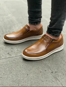 کفش چرم اسپورت کد 1018 - کفش دریک