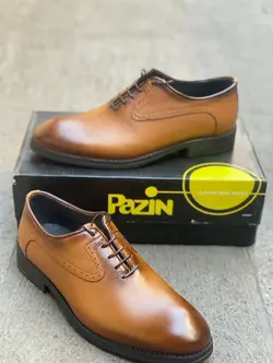 کفش چرم مجلسی مردانه کد 1107 - کفش دریک