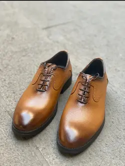 کفش چرم مجلسی مردانه کد 1107 - کفش دریک