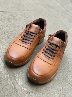 کفش مردانه چرم اسپورت کد 1002 - کفش دریک