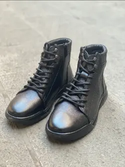 نیم بوت چرم مردانه کد 1501 - کفش دریک