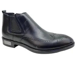 نیم بوت چرم مردانه کد 1506 - کفش دریک