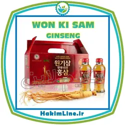نوشیدنی جینسینگ ون کی سام Won Ki Sam همراه با ریشه بسته 10 عددی