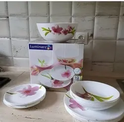 سرویس ۲۶ پارچه آرکوپال لومینارک فرانسه طرح واتر کالر