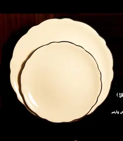 سرویس چینی ۶نفره الیزابت قالب ملبورن ساده لب طلا