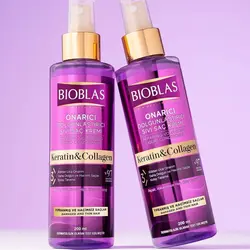 اسپری دوفاز ضدریزش بیوبلاس Bioblas حاوی کلاژن و کراتین حجم 200 میل