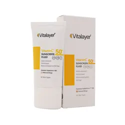 قیمت و خرید فلویید ضد آفتاب ویتامین C رنگی (بژ طبیعی) SPF50 ویتالیر - MH4