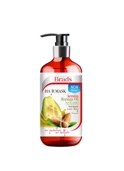قیمت و خرید ماسک مو آووکادو - کراتین بردس حجم 500 میلی لیتر - MH4
