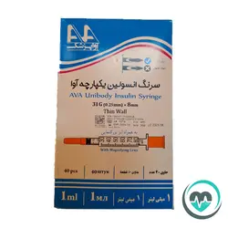 سرنگ انسولین یک سی سی آوا - گیج 30 - پردیس درمان