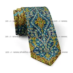 کراوات طرح کاشی نقش کبود