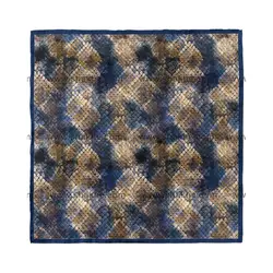 پوشت (دستمال جیب) پوست ماری آبی نفتی