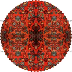 رومیزی مخمل گرد گلیم