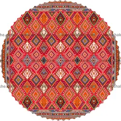 رومیزی مخمل گرد گبه