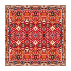 رومیزی مخمل مربع گبه