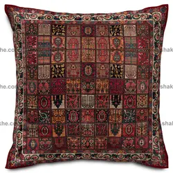 کوسن سنتی فرش خشتی زرشکی