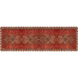 رانر مخمل طرح جاجیم سرخ