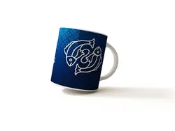 لیوان سرامیکی طرح تولد اسفند ماهی