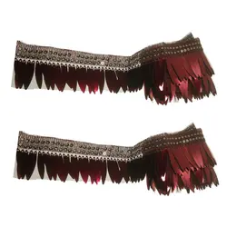 نوار یراق مدل پولک Y1354 طول 2 متر بسته 2 عددی