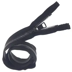 زیپ کاپشنی فانتزی دنده 8 مدل Y3074 طول 80 سانت