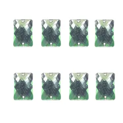 نگین مستطیلی مدل Y2757 بسته 8 عددی