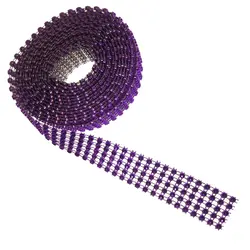 نوار یراق طرح نگین 5 رج مدل Y2617 طول 2 متر