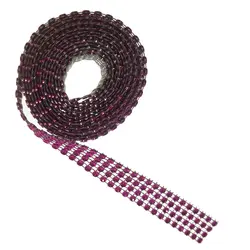 نوار یراق طرح نگین 4 رج مدل Y2614 طول 2 متر