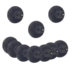 نگین مشکی مدل Y2735 بسته 10 عددی