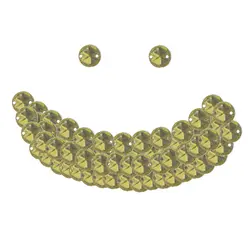 نگین گرد مدل Y2792 بسته 33 عددی