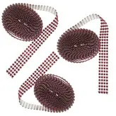 نوار یراق طرح نگین 4 رج مدل Y2619 طول 2.85 متر بسته 3 عددی