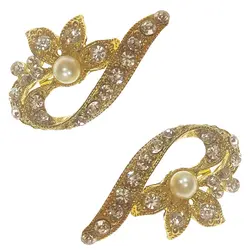 گل سینه زنانه مدل Y1533 بسته 2 عددی