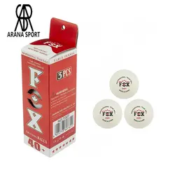 توپ پینگ پنگ فاکس 7 ستاره 40+ T007 - بسته 3 عددی با کیفیت عالی و مقاوم