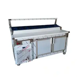 تاپینگ پیتزا یخچال 80*190 - شرکت استیل پارس صنعت
