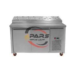 تاپینگ پیتزا یخچال 80*190 - شرکت استیل پارس صنعت