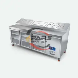 تاپینگ پیتزا یخچال 80*190 - شرکت استیل پارس صنعت